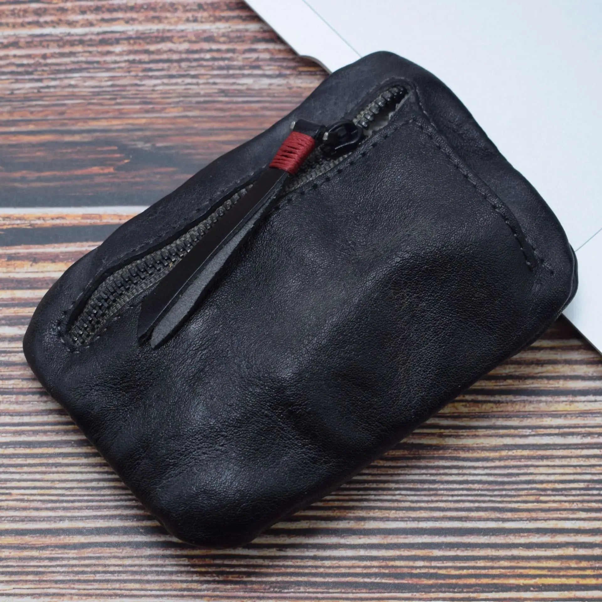 🧳 Pochette à monnaie en cuir vintage intemporelle - L'élégance rencontre la praticité