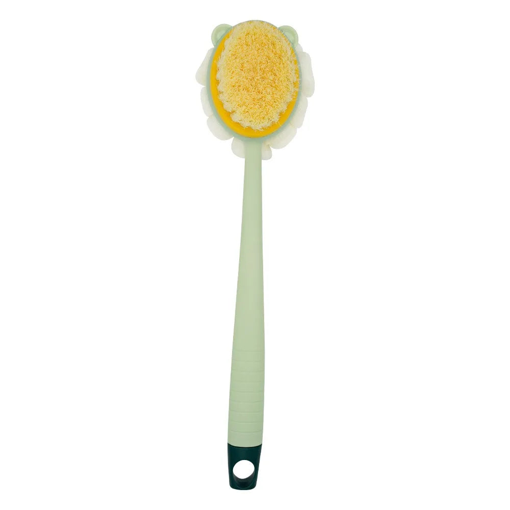 🛁 Brosse de bain exfoliante avec manche | Brosse et masseur double face 🛁