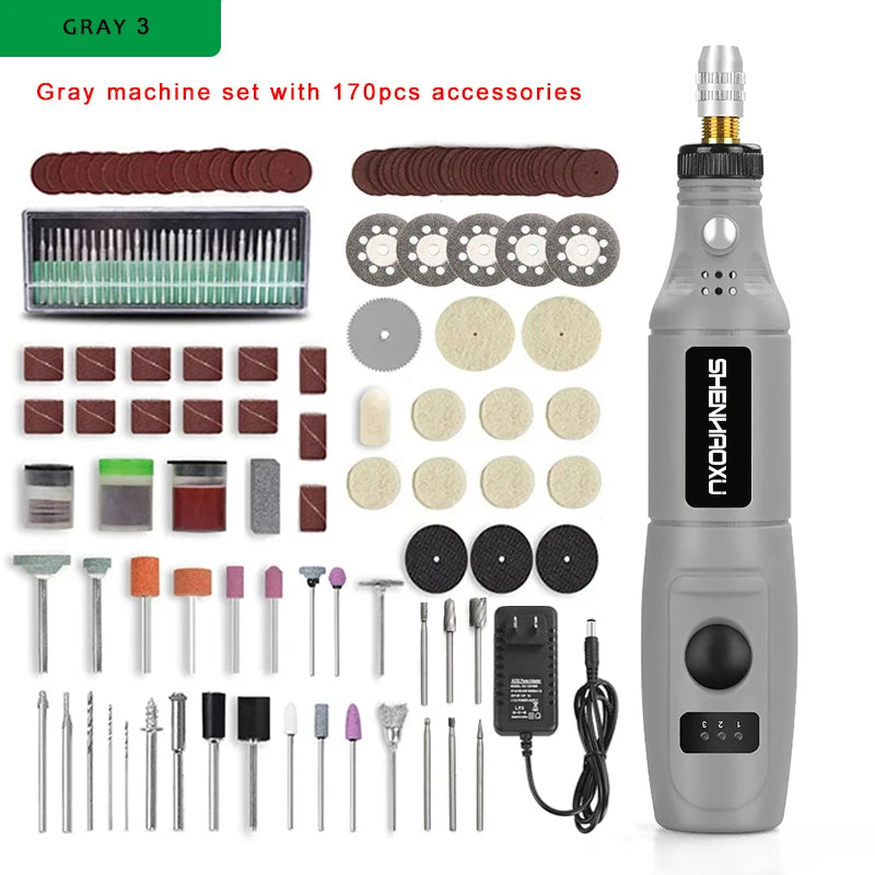 🔧 Ensemble d'outils rotatifs électriques multifonctions ultimes 100 V-240 V ⚙️